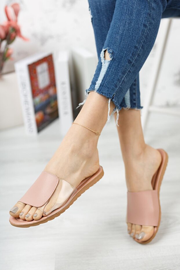 Rose Transparent Women's Slippers Open House Slippers