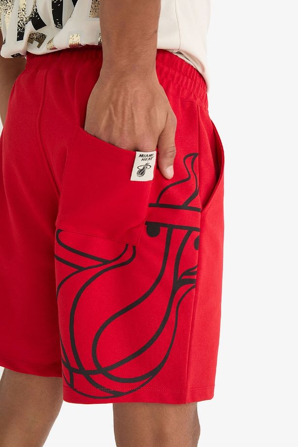 Fit Nba Miami Heat Standart Fit Kısa Paça Şort E2344ax25sp - 6