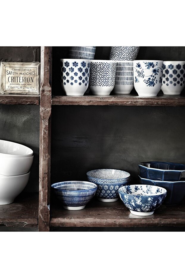 كوب منقوش/أزرق، 22 سم مكعب - 3