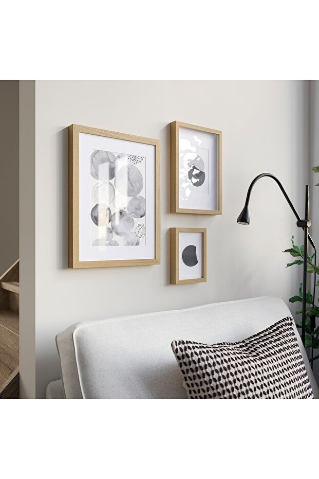 إطار، تأثير خشب البلوط، 13×18 سم - 5