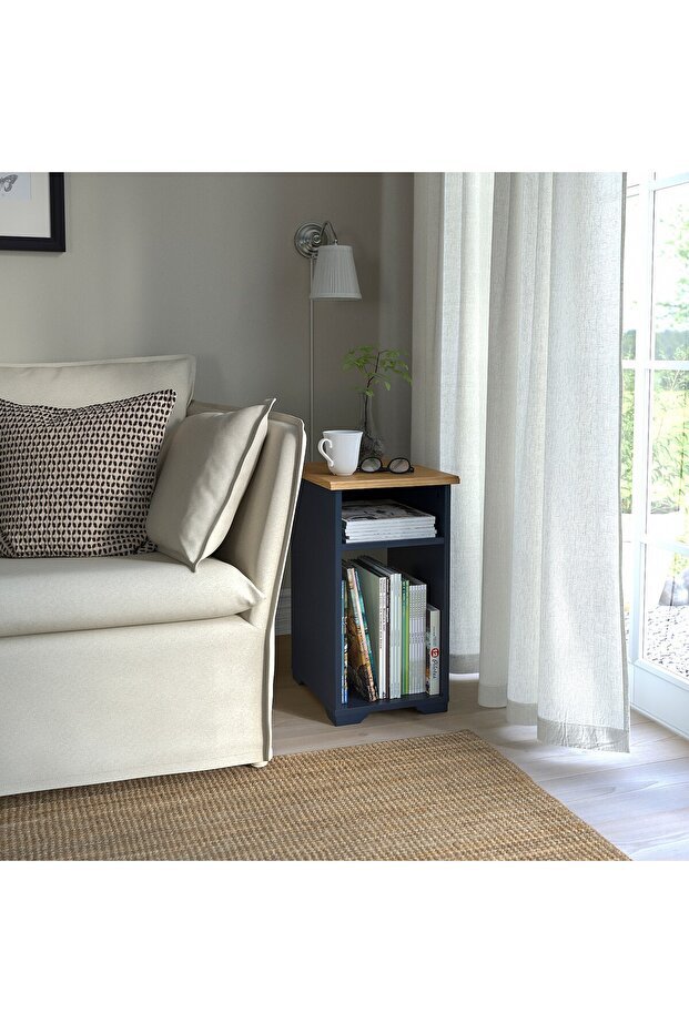 Side table, black-blue, 40x32 cm - 2