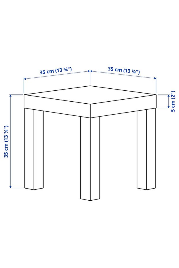 Side table, white, 35x35 cm - 8