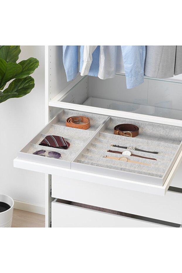 ملحق لدرج قابل للسحب، رمادي فاتح، 75×58 سم - 2