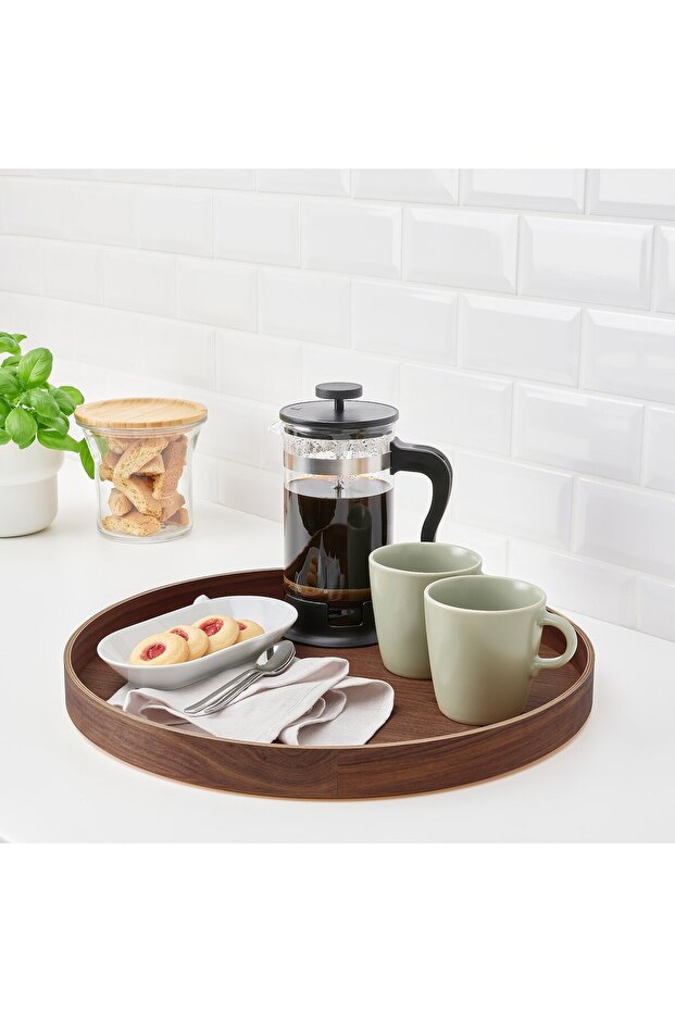 Tray, walnut, 42 cm - 8