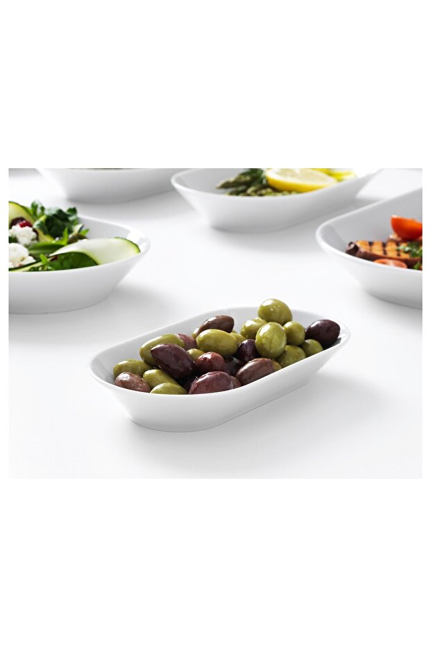 طبق تقديم، أبيض، 19×10 سم - 3