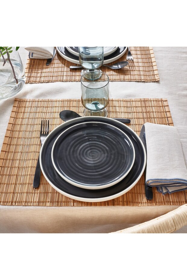 طبق جانبي، رمادي غامق، 20 سم - 3