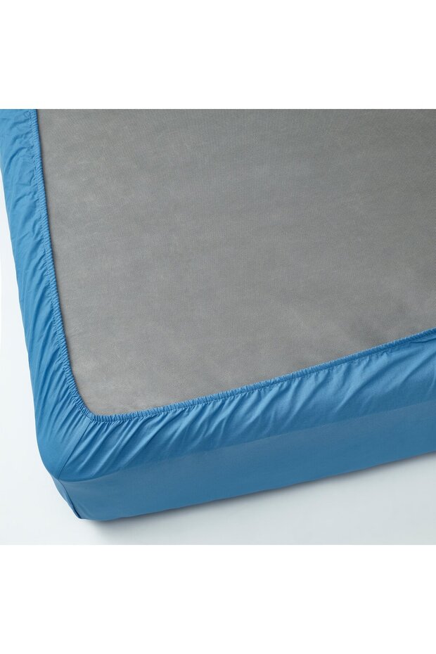 ملاءة سرير ملائمة، أزرق، 80×200 سم - 5