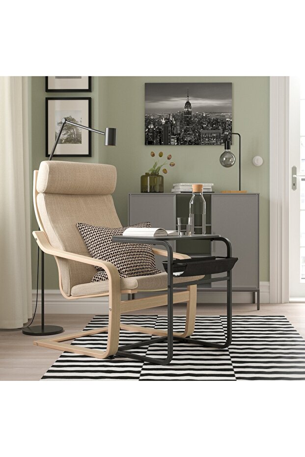 طاولة جانبية، أنثراسايت/رمادي غامق، 53×50 سم - 6