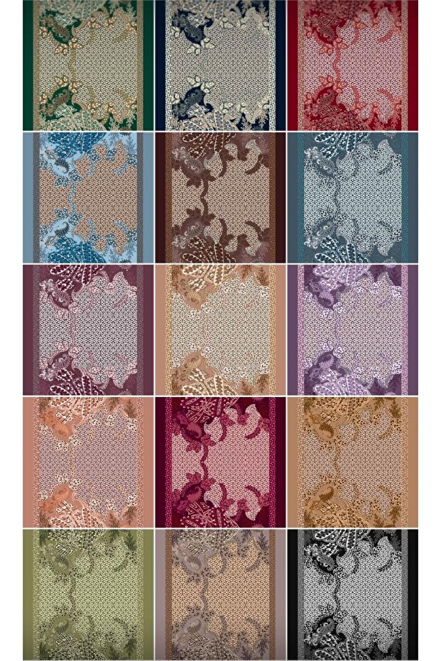 Retro Pattern Soft Shawl - 2