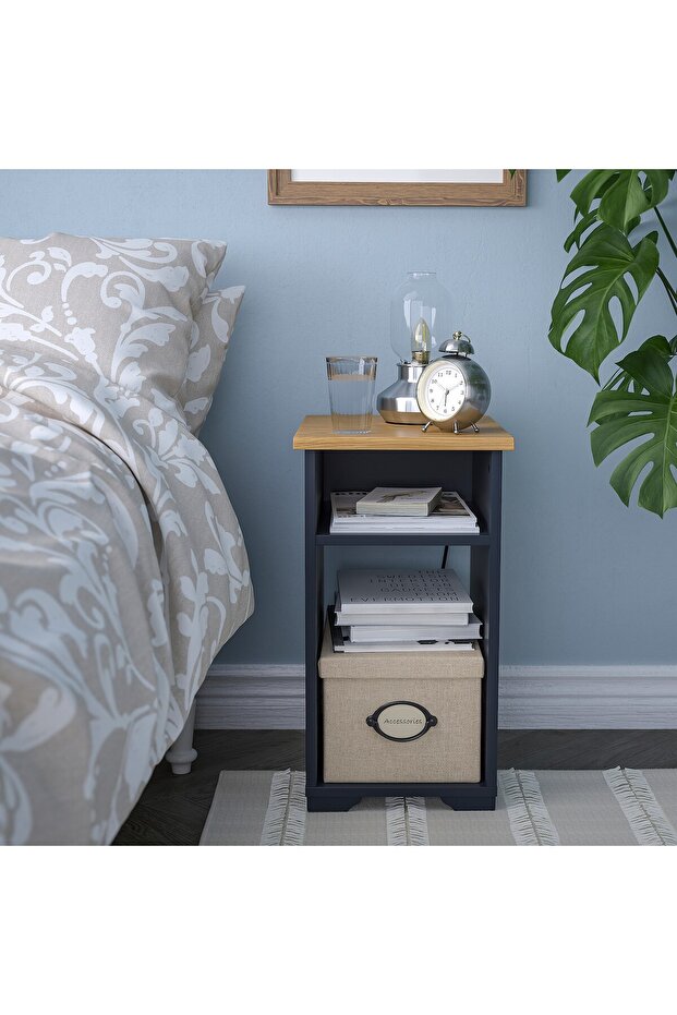 Side table, black-blue, 40x32 cm - 4