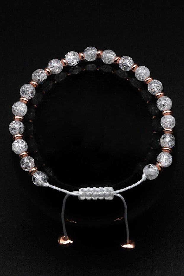 Necef Natural Stone Macrame Knitted Bracelet