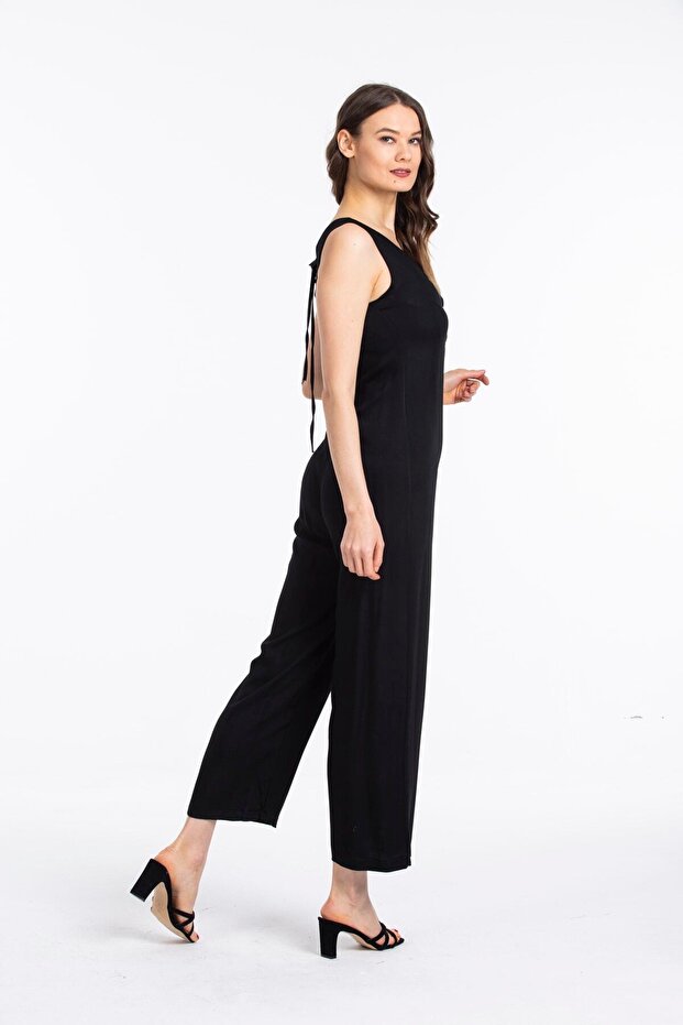 Kadın Siyah Tulum 40205 - 2