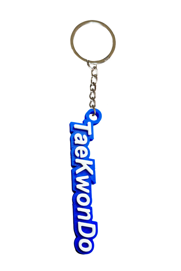 Taekwondo Written Keychain Writing Taekwondo