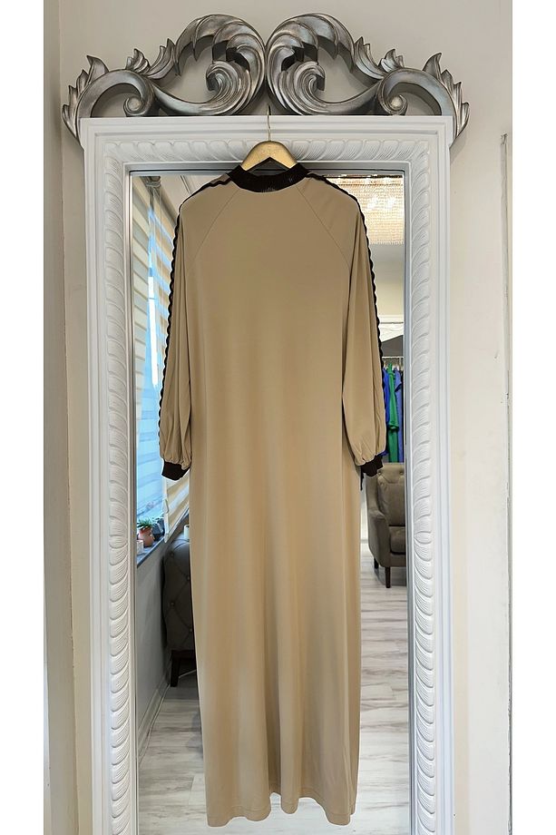 İNVEE 7901 Camel Elbise - 5