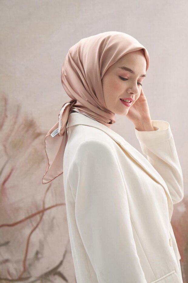 Twill Eşarp Vizon - 3