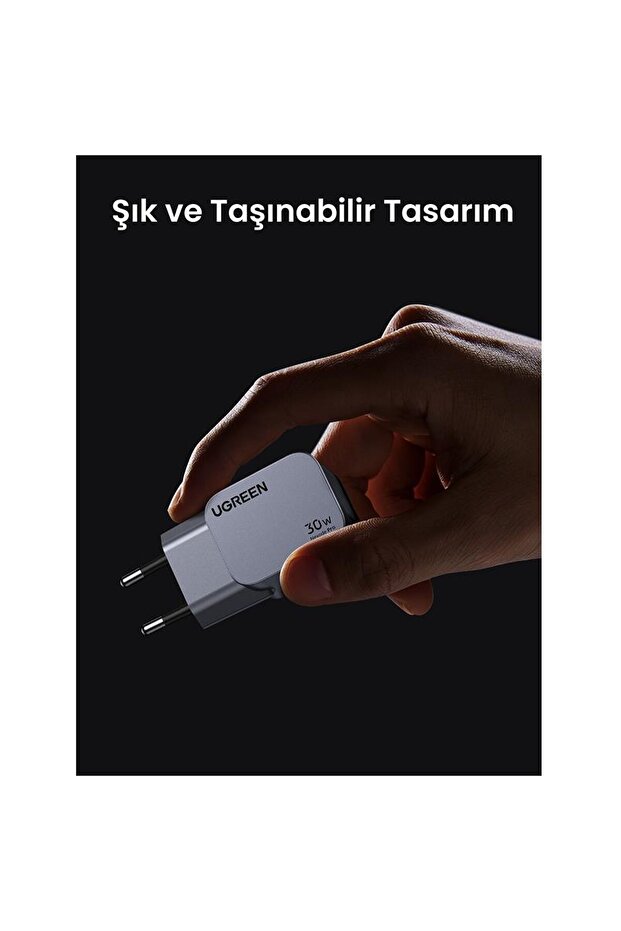 Nexode Pro 35006 USB-C QC/PD 30W GaN Hızlı Şarj Adaptörü - 4