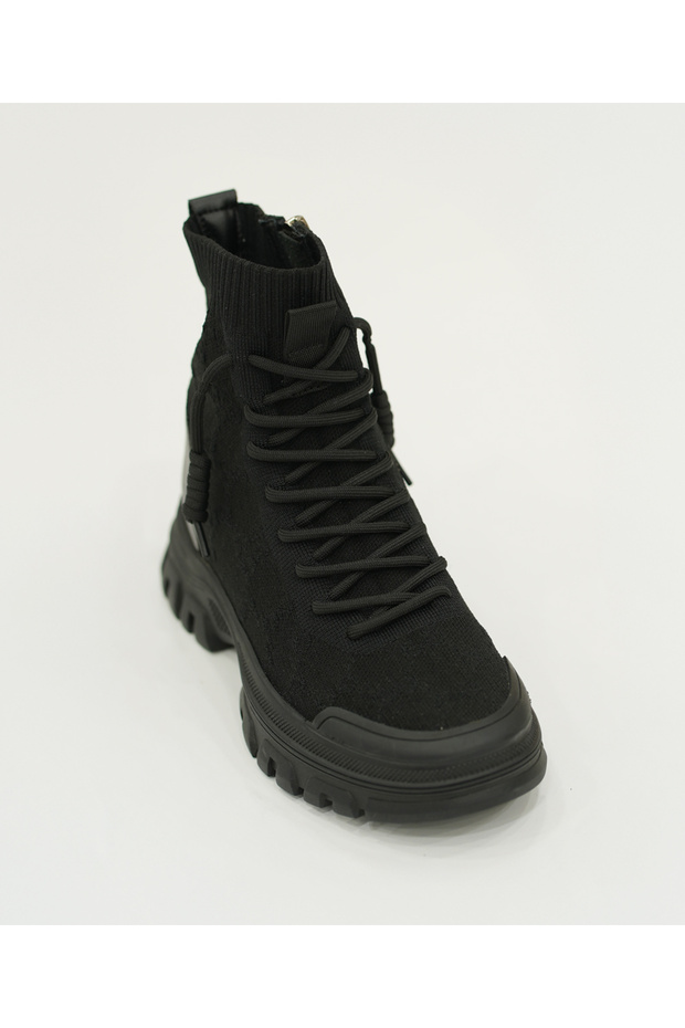 Kadın Fermuarelı Tekstil Bot - 3