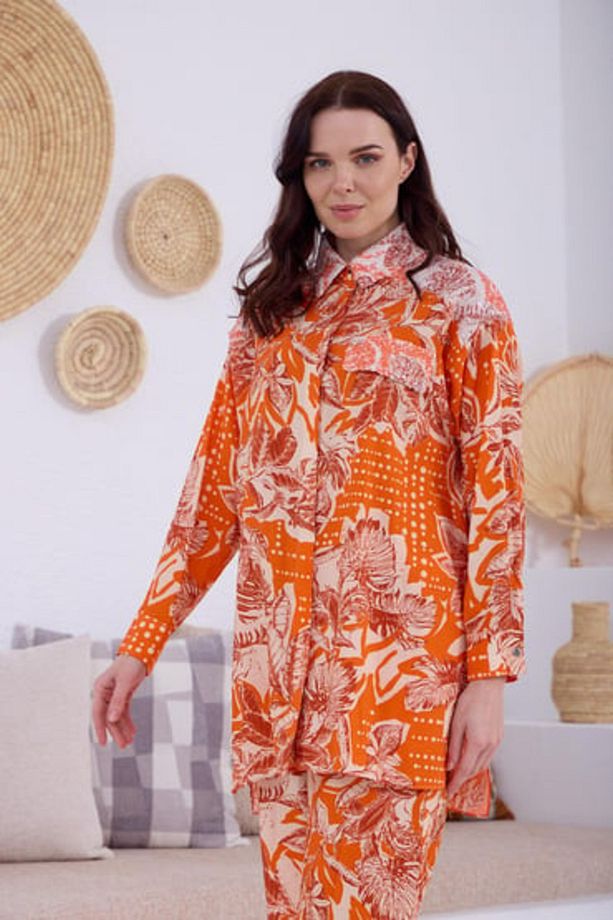 Marwa by moodbasic PULPAYETLİ DESENLİ TAKIM - 2