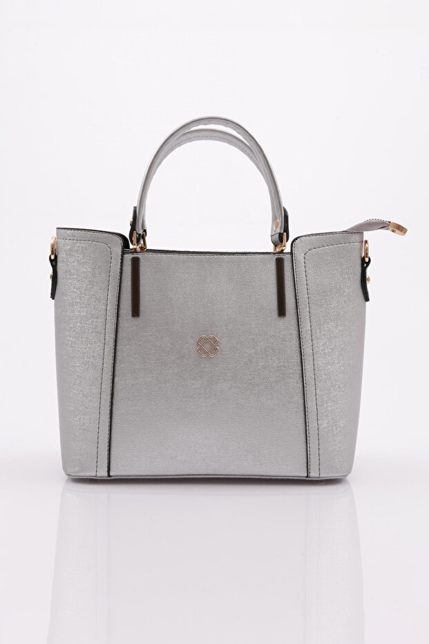Silver Taycan Women's Shoulder and Hand Bag - 4338563