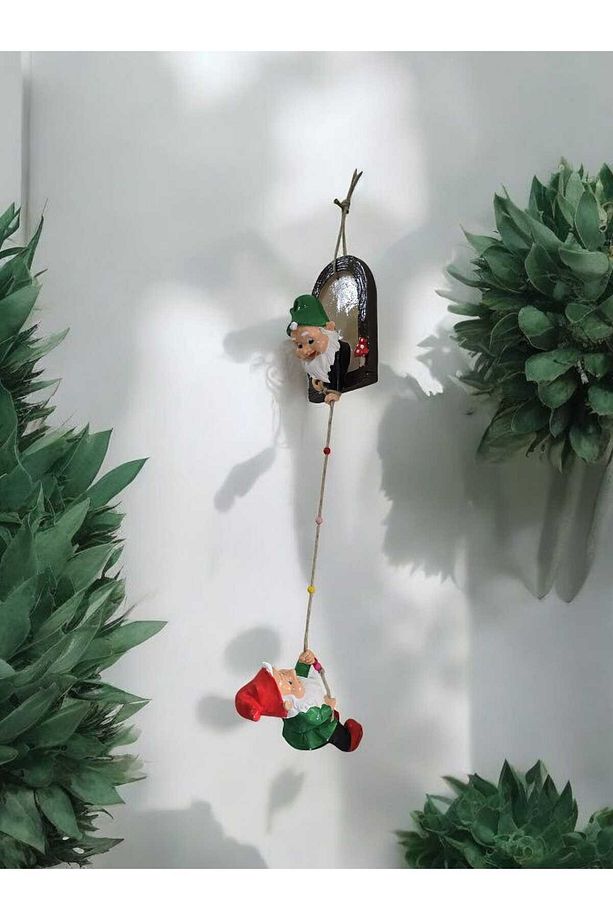 Rustik (2Li) Tırmanan Cüce Biblo Bahçe Ve Balkon Süsü - 1