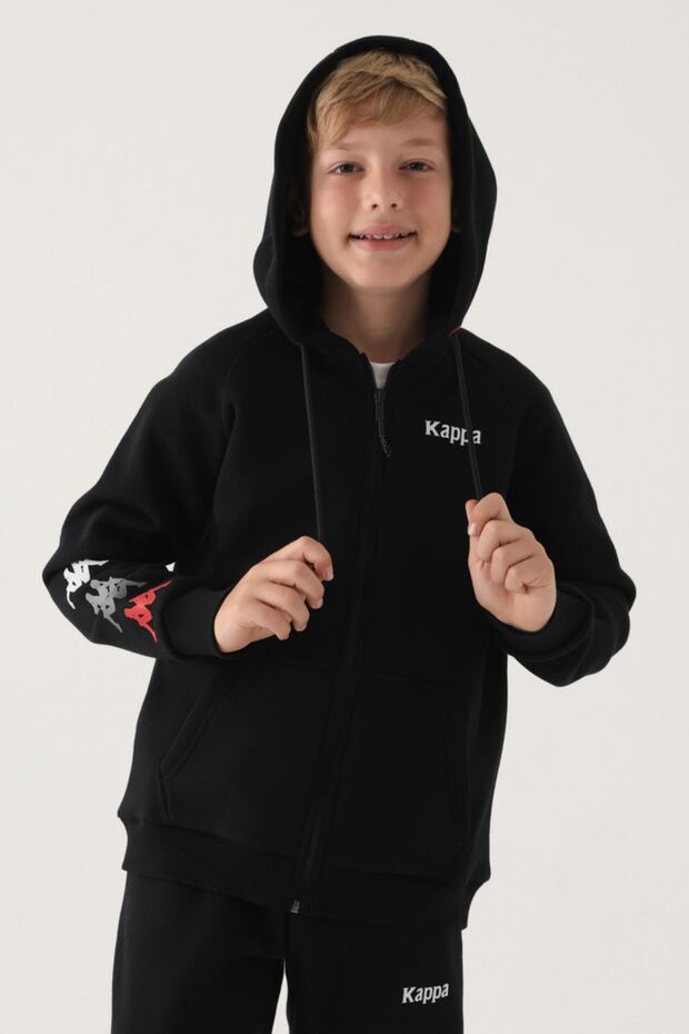 7-16 Years Old Boy's Cardigan -Black-