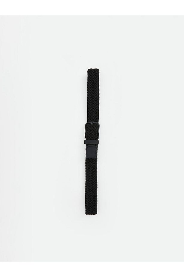 LCW ACCESSORIES Siyah Hasır Erkek Kemer 2'li - 4