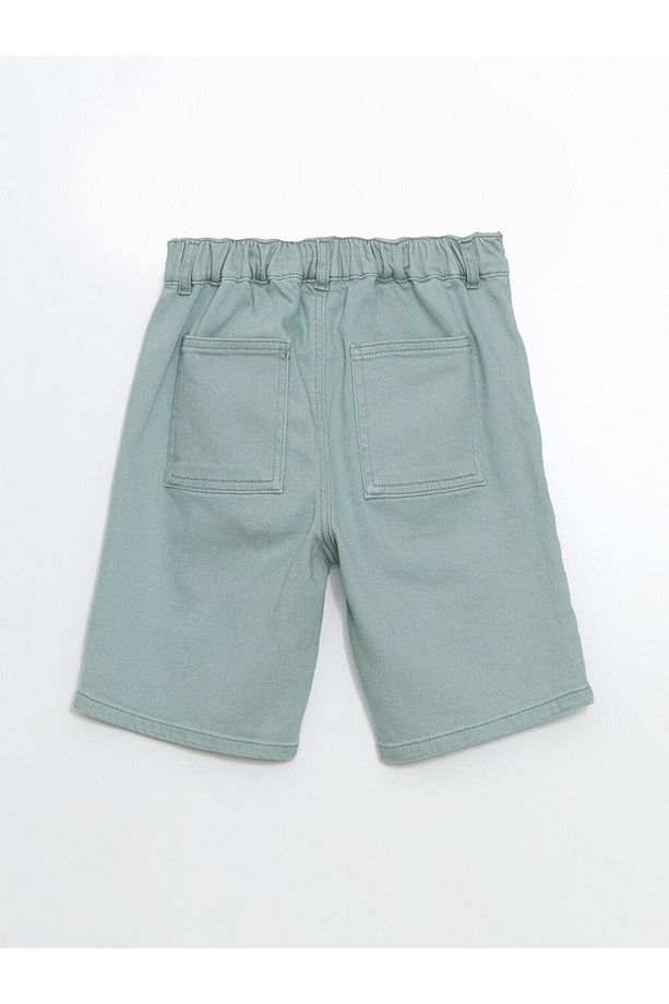 LCW Kids Beli Ayarlanabilir Lastikli Erkek Çocuk Jean Şort - 3
