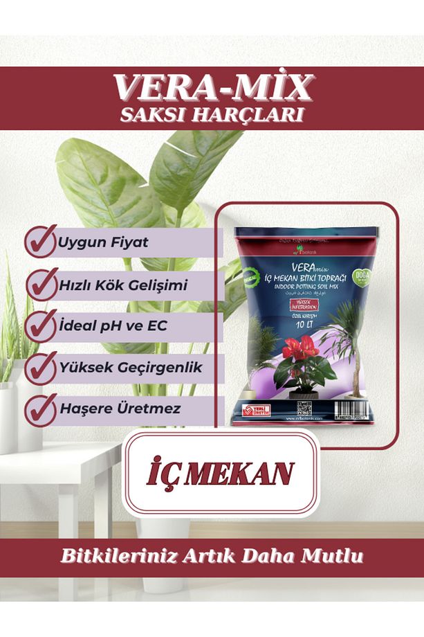 İç Mekan Bitkileri Bakım Seti 3Lü Set - 3