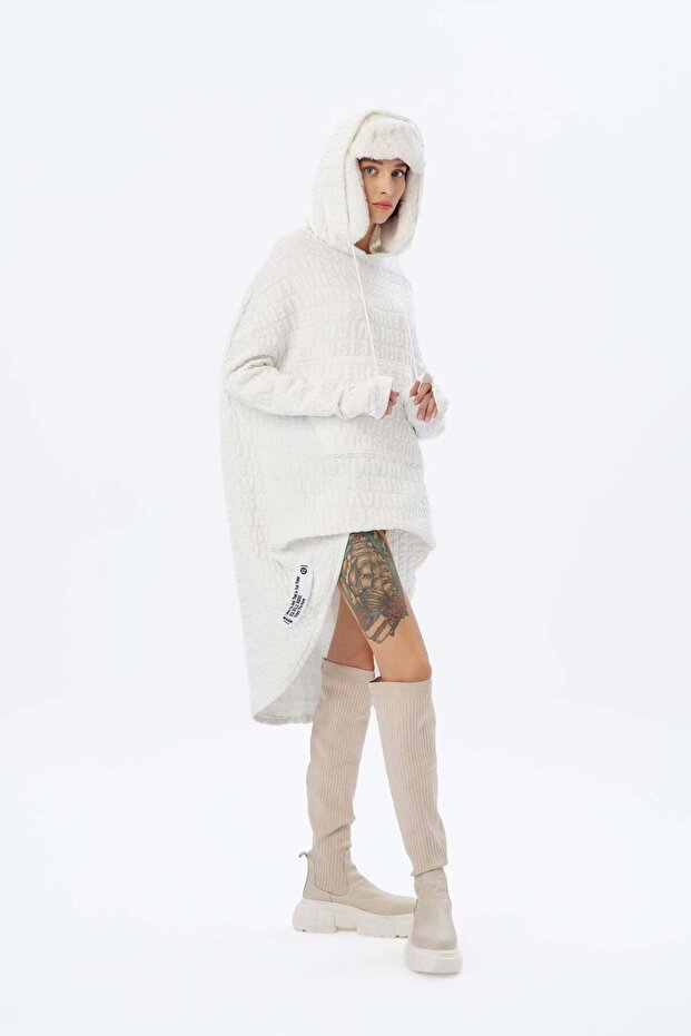 Kadin Ekru Sweatshirt 16043 - 4