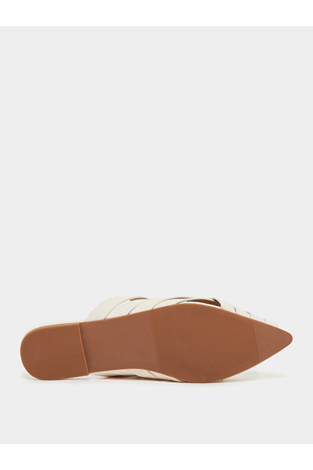 حذاء ميولز متعدد الأشرطة بأصابع مدببة - 6