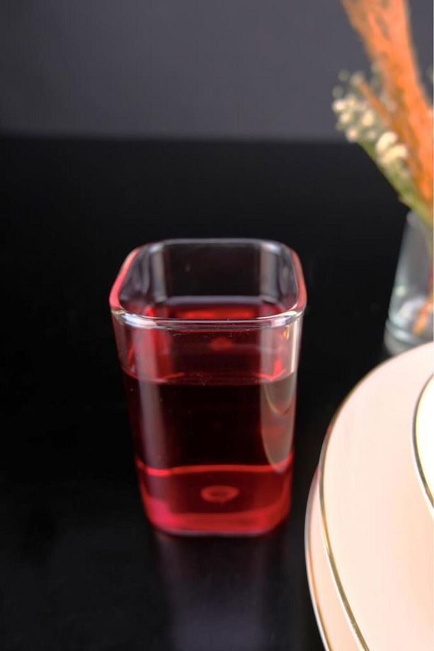 6'lı Dikdörtgen Isıya Dayanıklı Borosilikat Ince Cam Bardak 260 ml - - 2