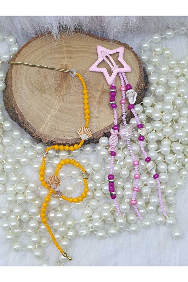 Set of 2 Hair Beads-Buckle-Children's Gift-Special Design Gift