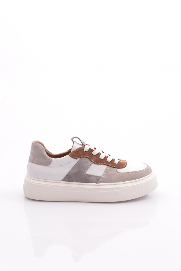 Women's Lace-Up Sneaker Shoes White 576152678