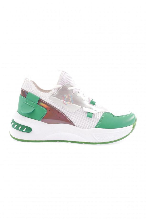 X9 23y Kadin Kalin Taban File Detayli Bağcikli Sneakers Ayakkabı - 1