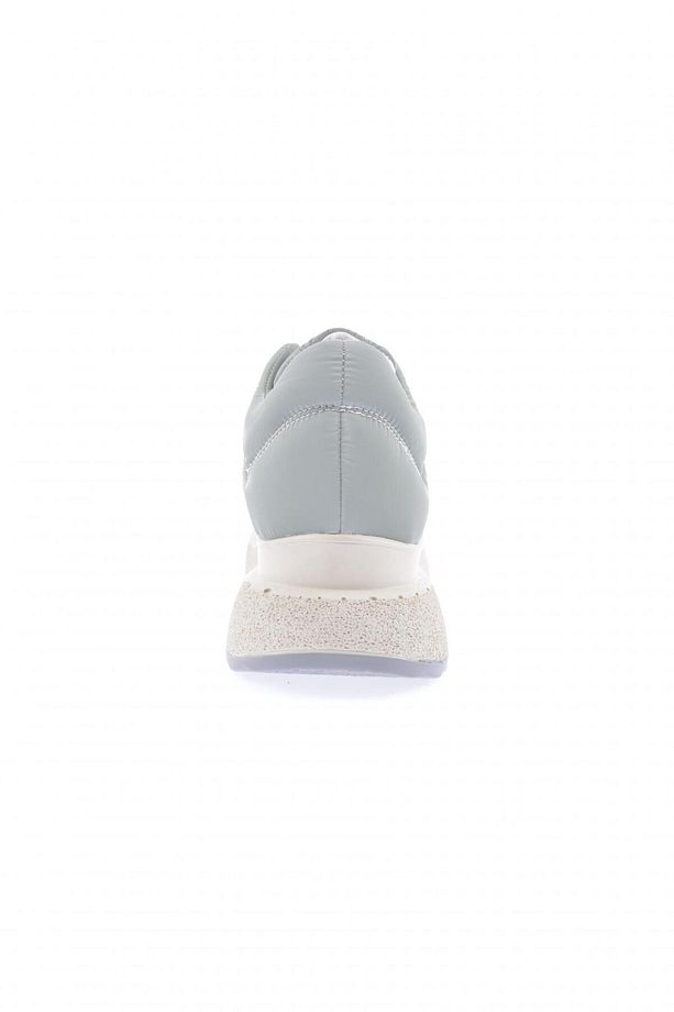 Kadın Kalın Taban Lastik Bağcıklı Sneakers Ayakkabı Mint Yeşili 7123119 - 4