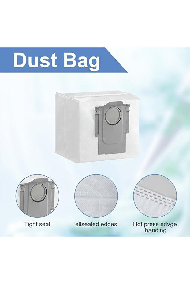 Roborock S8 + S8 Pro Ultra S7 MaxV Ultra S7 Pro Ultra Q7 + Q7 Max + Q5 Uyumlu Toz Torbası-6 Adet - 5