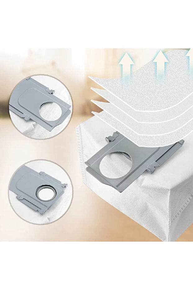 Roborock S8 + S8 Pro Ultra S7 MaxV Ultra S7 Pro Ultra Q7 + Q7 Max + Q5 Uyumlu Toz Torbası-6 Adet - 4