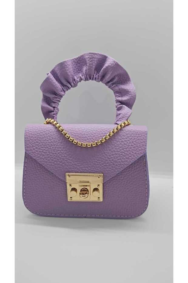Children's Bag Lilac – Faux Leather, Small Size, Princess Design