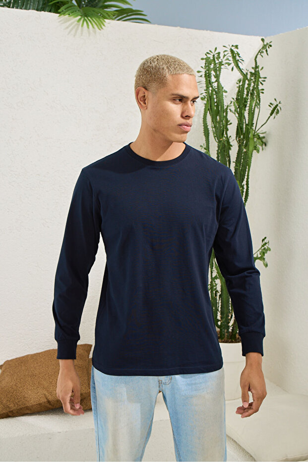 Lacivert Erkek Tek Üst - 1