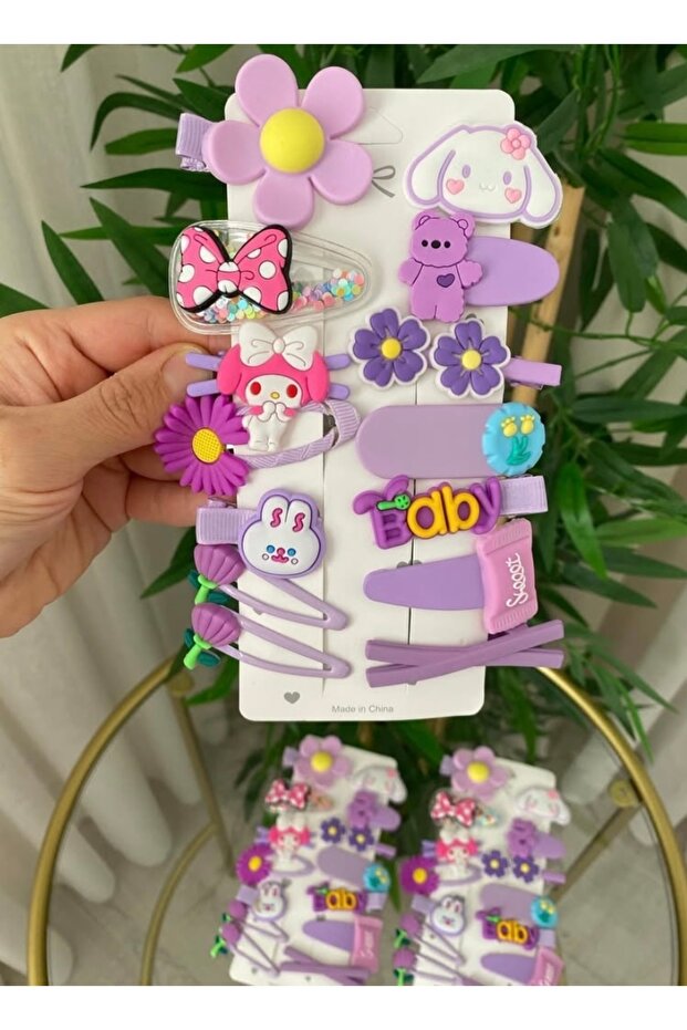 طقم مشبك مشبك كوليت مختلط 14 قطعة - 1