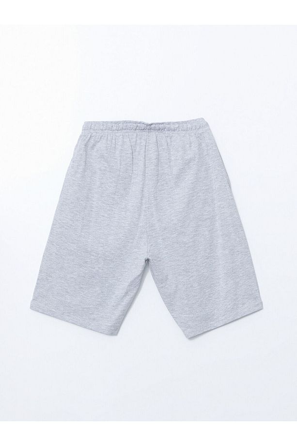 LCW Standart Kalıp  Baskılı Erkek Şortlu Pijama Takımı - 5