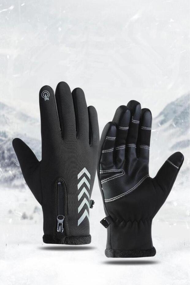 Termal Dokunmatik Reflektör İkazlı Eldiven - 1