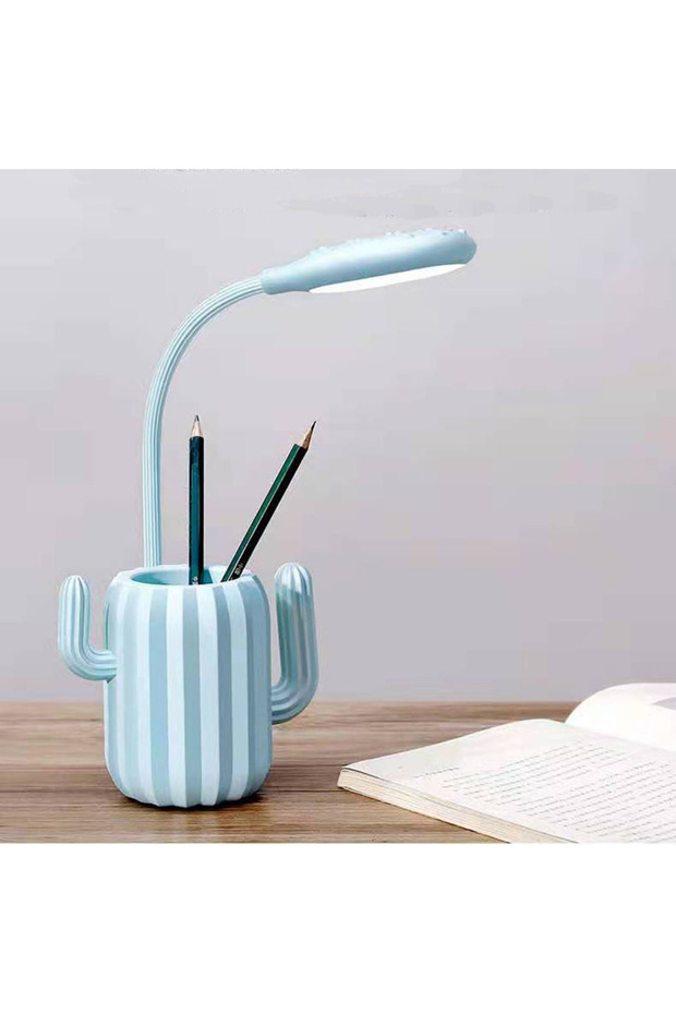 Creative Cactus Pen Holder Rotatable Desk Lamp - 2