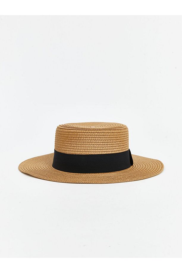 LCW ACCESSORIES Bej Hasır Kadın Şapka - 1