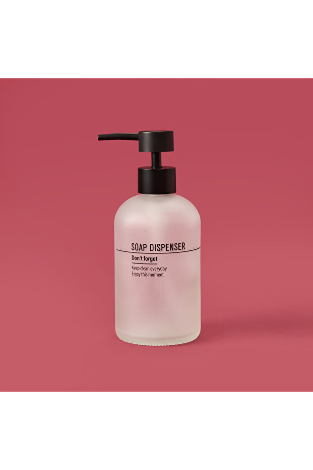 Mien Glass Liquid Soap Dispenser - Transparent - 19 cm