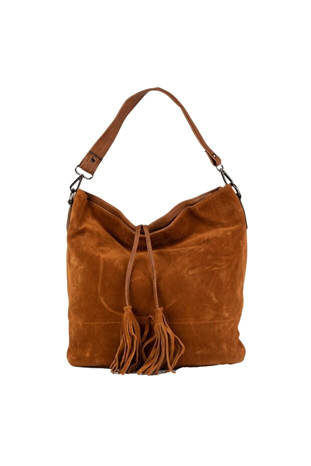 Genuine Leather Suede Shoulder Bag