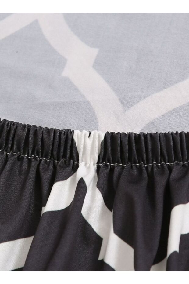 غطاء كرسي مطاطي بسيط من قطعة واحدة - 4