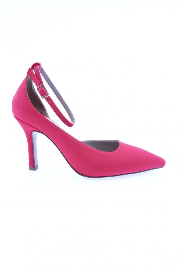 Women's Ankle Strap Inctop Heeled Shoes Red Scuba 31262821