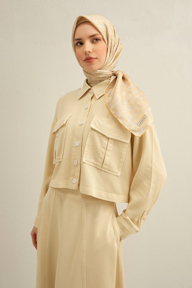 ARMİNE İPEK EŞARP 9304D (TWİLL)-53 - 2