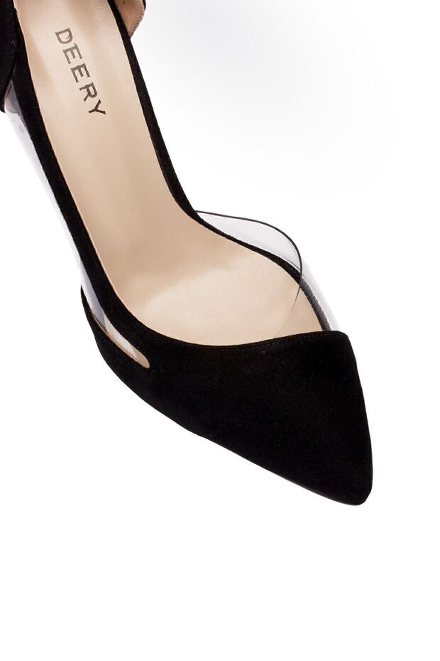 Siyah Süet Kadın Stiletto - 3